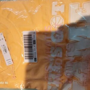 PINK Victoria's Secret Yellow Graphic Tee Shes Got Game